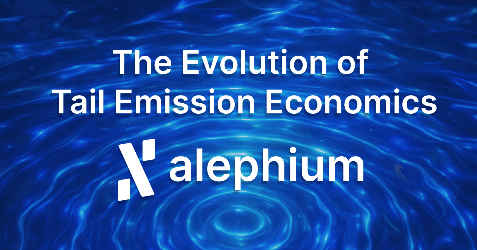 Danube Upgrade Brings the Evolution of Tail Emission Economics to Alephium